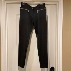 Michael Kors grey soft pants with zipper detail